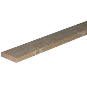 Image of Rough sawn Whitewood Stick timber (L)2.4m (W)100mm (T)25mm Pack of 4