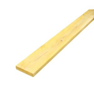 Image of Rough sawn Whitewood Stick timber (L)2.4m (W)125mm (T)22mm Pack of 4