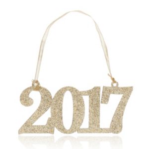 Image of Glitter Champagne gold effect 2017 Decoration