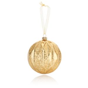 Image of Mercury Gold effect Faceted Bauble