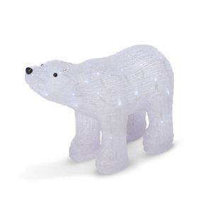 Image of Battery operated Static light function 3D baby polar bear Silhouette