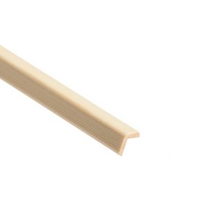 Image of Smooth Pine Angled edge Moulding (L)2.4m (W)13mm (T)13mm