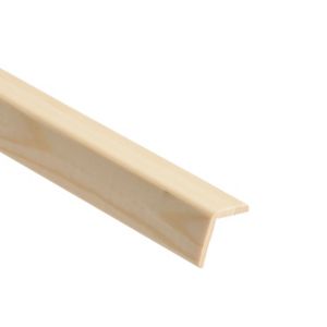 Image of Smooth Pine Angled edge Moulding (L)2.4m (W)34mm (T)34mm