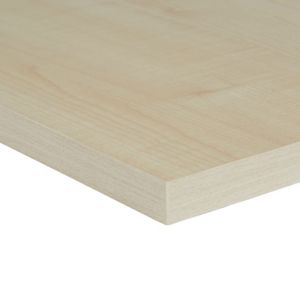 Image of Maple effect Fully edged Chipboard Furniture board (L)0.8m (W)400mm (T)18mm