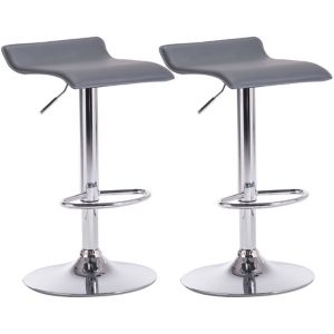 Image of B&Q Daphne Grey Bar stool Pack of 2