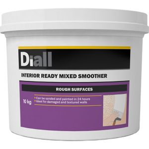 Image of Diall Rough Surface Ready mixed Finishing plaster 10kg Tub