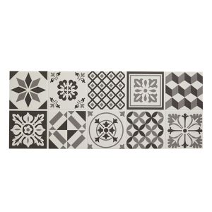 Image of Konkrete Grey Matt Pattern Ceramic Wall tile (L)500mm (W)200mm Sample