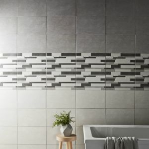Image of Cimenti Grey Matt Ceramic Wall tile (L)400mm (W)250mm Sample