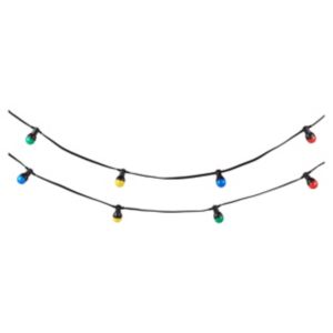 Image of Blooma Barnaby Mains-powered Multicolour 10 LED External String lights