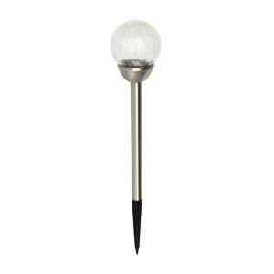 Image of Silver Silver effect Solar-powered LED Spike light