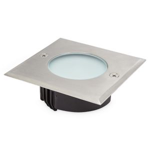 Image of Blooma Flax Brushed Silver effect Mains-powered Neutral white LED Decking light