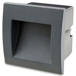 Image of Blooma Sham Matt Charcoal Mains-powered LED Outdoor Brick Wall light 116lm
