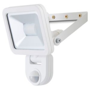 Blooma Weyburn White Mains-Powered Cool White Outdoor Led Pir Motion Sensor Floodlight 800Lm