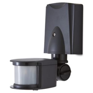 Image of Blooma Merritt Black Mains-powered Wall lighting PIR Motion sensor