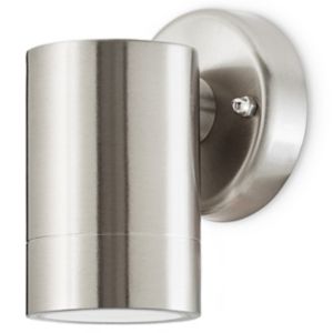 Image of Blooma Candiac Silver effect Mains-powered LED Outdoor Down fixed Wall light 380lm
