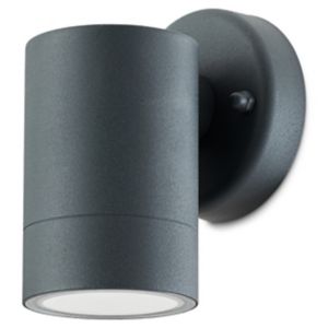 Image of Blooma Candiac Matt Charcoal grey Mains-powered LED Outdoor Wall light 380lm