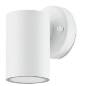 Image of Blooma Candiac Matt White Mains-powered LED Outdoor Wall light 380lm