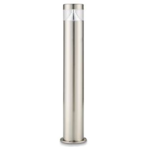Image of Blooma Kelowna Brushed Silver effect Mains-powered LED Post light