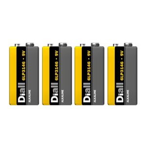 Image of Diall Non rechargeable 9V Battery Pack of 4