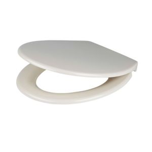 Image of Cooke & Lewis Diani Cream Top fix Soft close Toilet seat