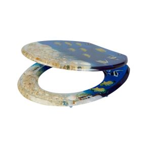 Image of Cooke & Lewis Andrano Multicolour Standard close Toilet seat
