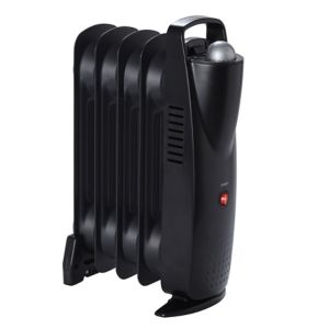 Image of Electric 500W Rich black Oil-filled radiator