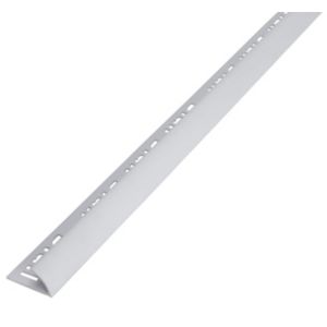 Image of Diall White PVC Round External edge tile trim 12.5mm