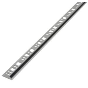 Image of Diall Aluminium Round External edge tile trim 6mm