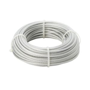 Image of Diall Steel & PVC Cable 4mm x 20m