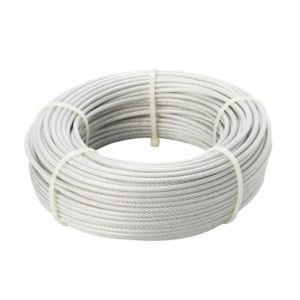 Image of Diall Steel & PVC Cable 3.5mm x 50m