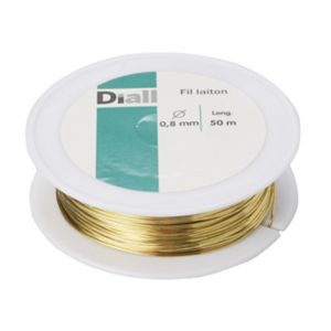Image of Diall Brass Brass wire 0.8mm x 50m