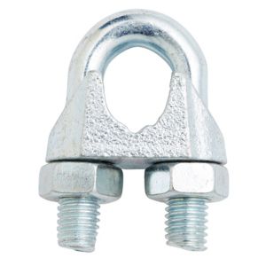 Image of Diall Zinc-plated Steel Wire rope clamp (L)90mm