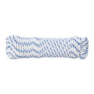 Image of Diall White & blue Polypropylene Braided rope (L)20m (Dia)5mm