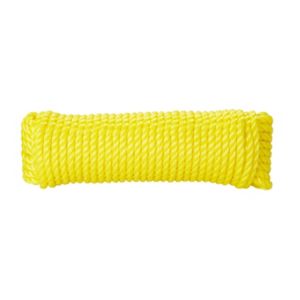 Image of Diall Yellow Polypropylene Twisted rope (L)0.75m (Dia)8mm