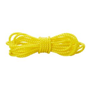 Image of Diall Yellow Polypropylene Twisted rope (L)0.1m (Dia)8mm