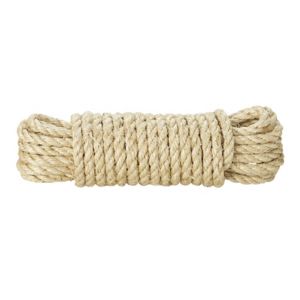 Image of Diall Sisal Twisted rope (L)10m (Dia)4mm
