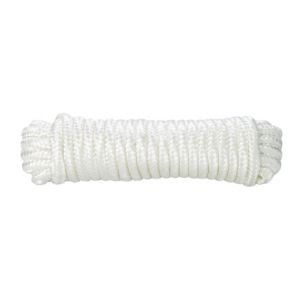 Image of Diall White Nylon Braided rope (L)10m (Dia)8mm