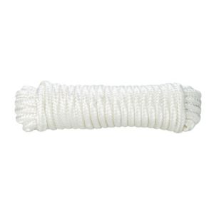 Image of Diall White Nylon Braided rope (L)10m (Dia)12mm