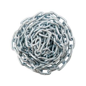 Image of Diall Zinc-plated Steel Welded Chain (L)2.5 (Dia)3.5mm