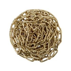 Image of Diall Brass-plated Brass Signalling Chain (L)2.5 (Dia)2mm