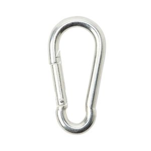 Image of Diall Zinc-plated Steel Spring snap hook (L)50mm