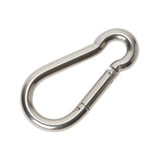 Image of Diall Chrome-plated Stainless steel Spring snap hook (L)100mm