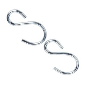 Image of Diall Zinc-plated Steel S-hook Pack of 2