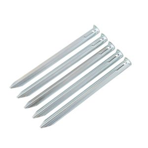 Image of Diall Zinc-plated Steel Angle peg (L)230mm Pack of 5