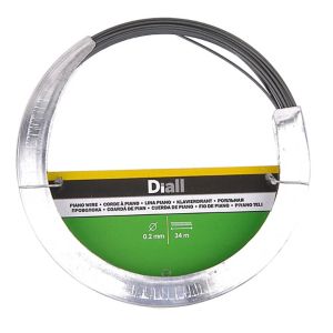 Image of Diall Steel Piano wire 0.2mm x 34m