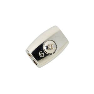 Image of Diall Nickel-plated Zinc alloy Cable clip