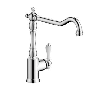 Image of Cooke & Lewis Belmore Chrome effect Kitchen Side lever Mixer tap