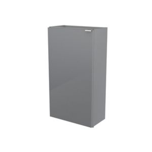 GoodHome Imandra Gloss Grey Freestanding Cloakroom Basin Cabinet (W)436mm (H)790mm