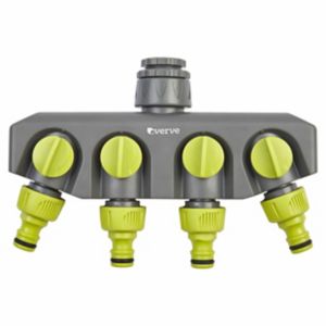 Image of Verve Green & grey 4-way hose pipe connector (W)560mm