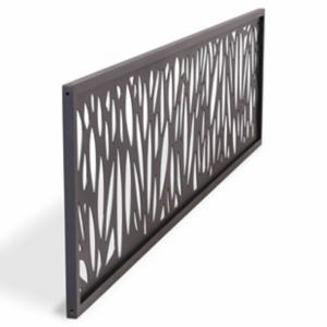 Image of GoodHome Neva Decorative 1/4 Fence panel (W)1.79m (H)0.44m